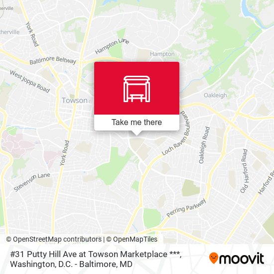Mapa de #31 Putty Hill Ave at Towson Marketplace ***