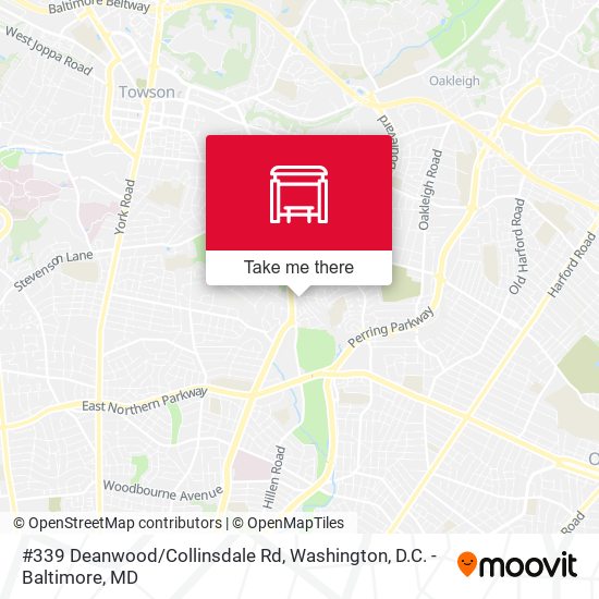 #339 Deanwood/Collinsdale Rd map