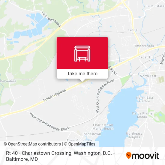 Rt 40 - Charlestown Crossing map