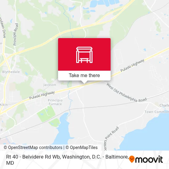 Rt 40 - Belvidere Rd Wb map