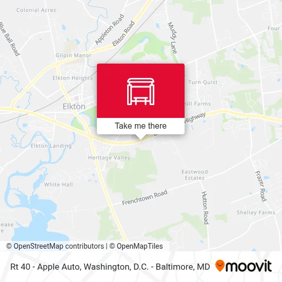 Rt 40 - Apple Auto map