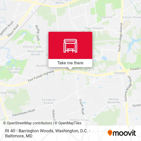 Rt 40 - Barrington Woods map