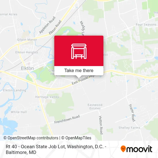 Rt 40 - Ocean State Job Lot map