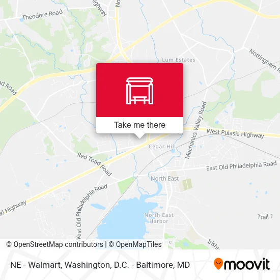 NE - Walmart map