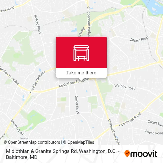 Midlothian & Granite Springs Rd map