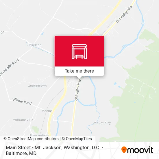 Main Street - Mt. Jackson map