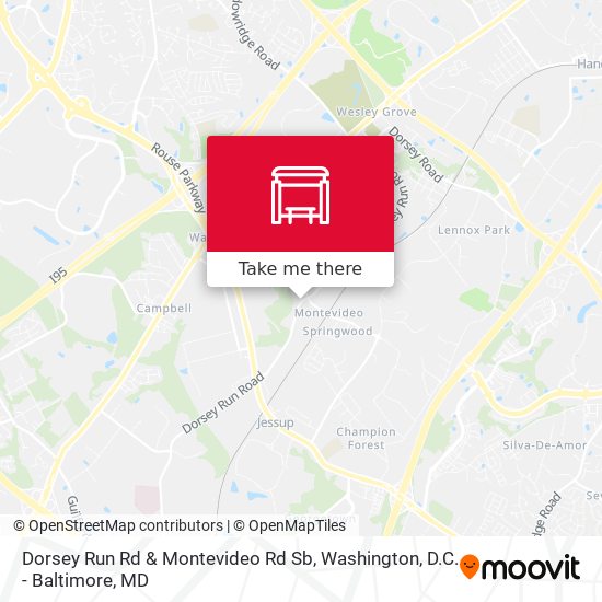 Mapa de Dorsey Run Rd & Montevideo Rd Sb