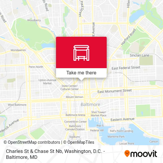 Mapa de Charles St & Chase St Nb