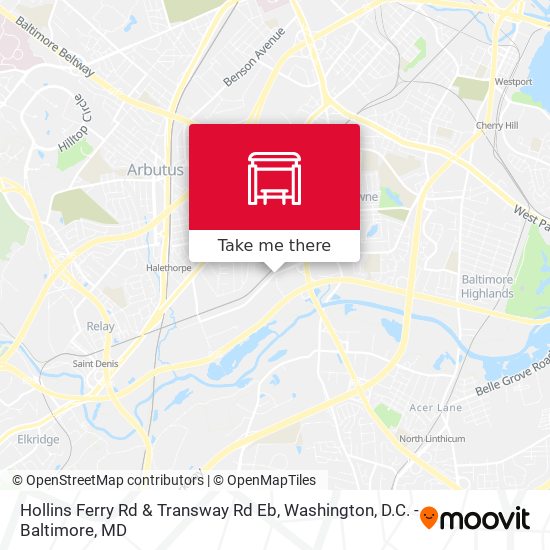Hollins Ferry Rd & Transway Rd Eb map