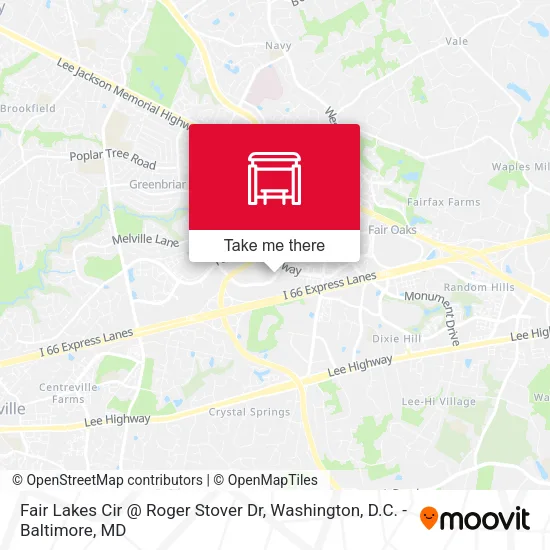 Fair Lakes Cir @ Roger Stover Dr map