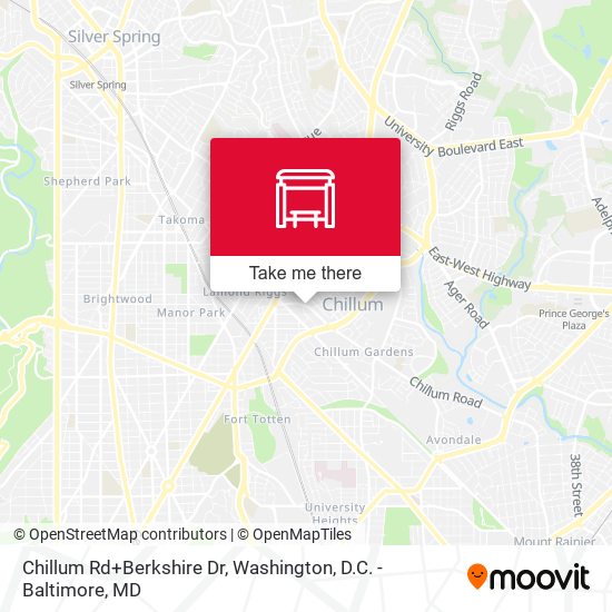 Chillum Rd+Berkshire Dr map