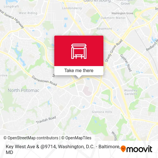 Key West Ave & @9714 map