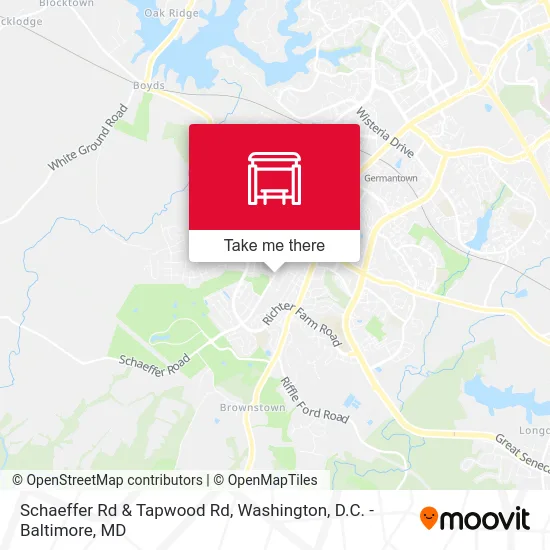 Schaeffer Rd & Tapwood Rd map