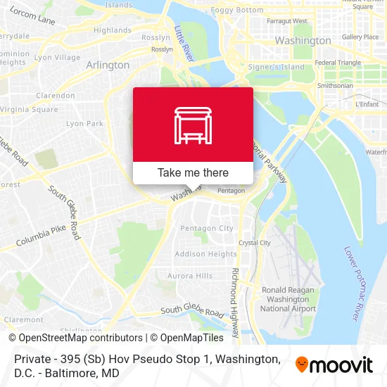 Private - 395 (Sb) Hov Pseudo Stop 1 map