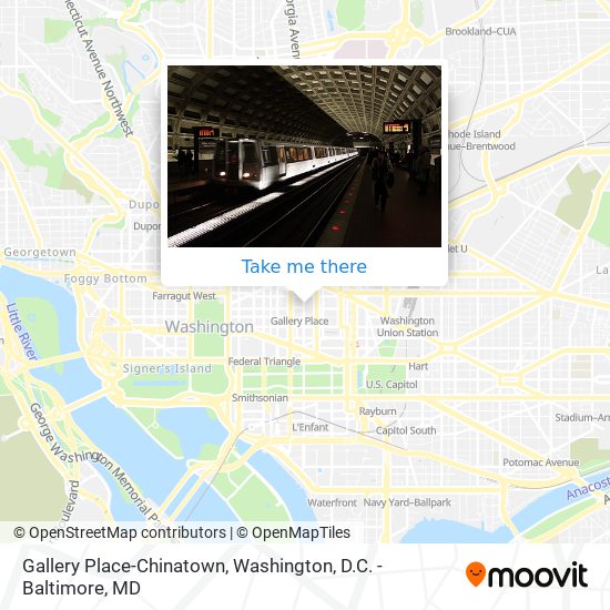 Mapa de Gallery Place-Chinatown