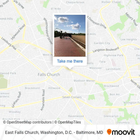 East Falls Church map