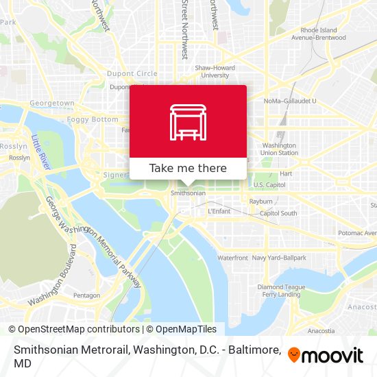 Mapa de Smithsonian Metrorail