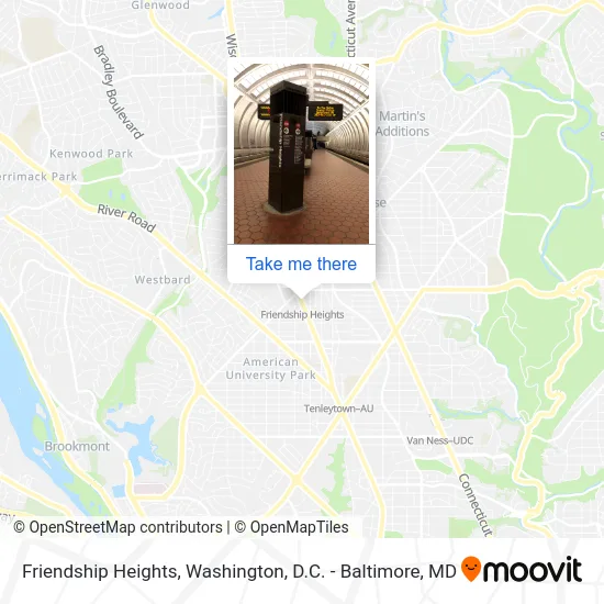 Friendship Heights map