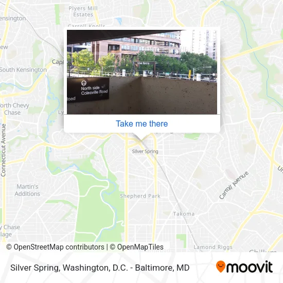 Silver Spring map
