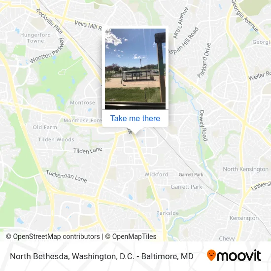 Mapa de North Bethesda
