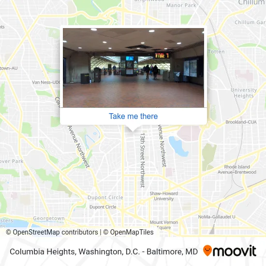 Columbia Heights map