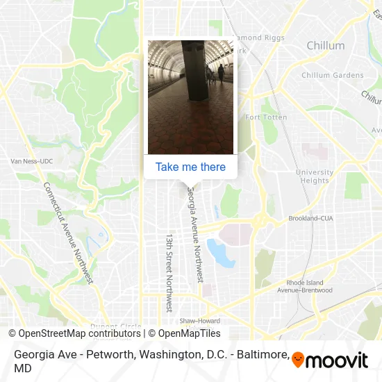 Mapa de Georgia Ave - Petworth