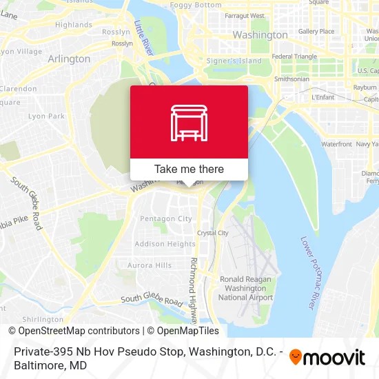 Private-395 Nb Hov Pseudo Stop map
