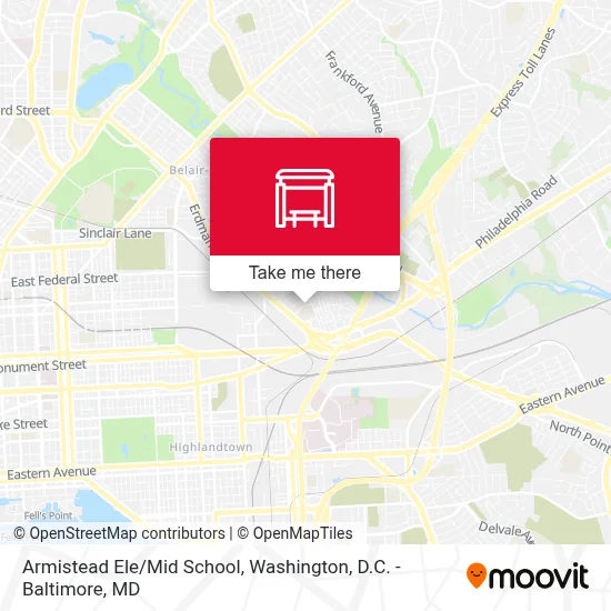 Armistead Ele/Mid School map
