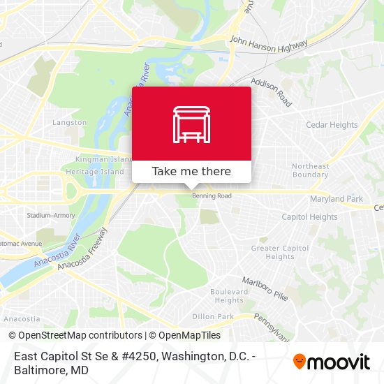 Mapa de East Capitol St Se & #4250