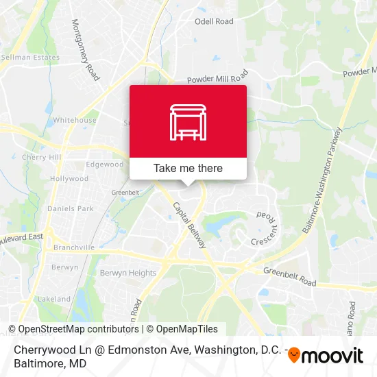 Cherrywood Ln @ Edmonston Ave map
