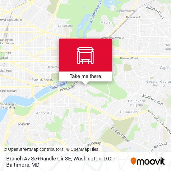 Mapa de Branch Av Se+Randle Cir SE