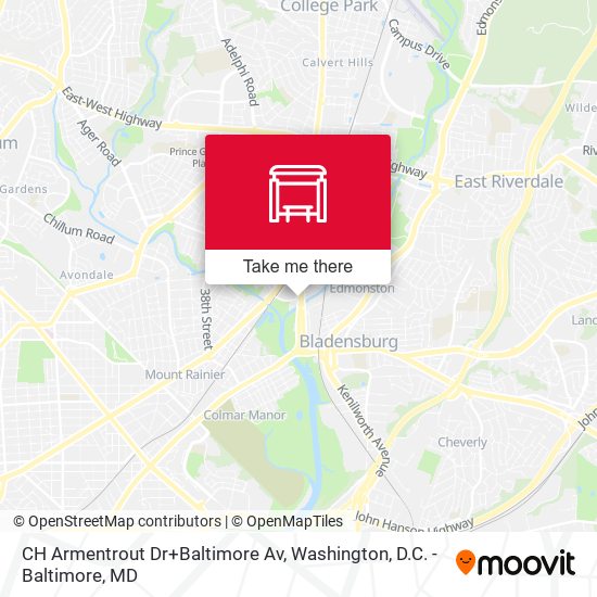 CH Armentrout Dr+Baltimore Av map