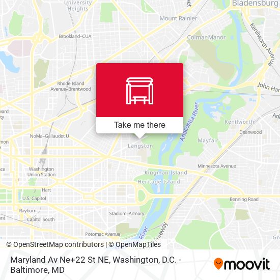 Mapa de Maryland Av Ne+22 St NE