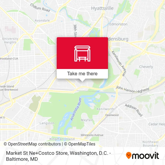 Market St Ne+Costco Store map