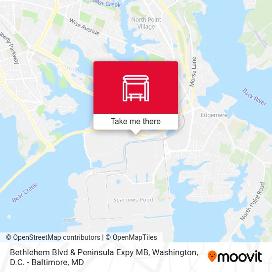 Bethlehem Blvd & Peninsula Expy MB map