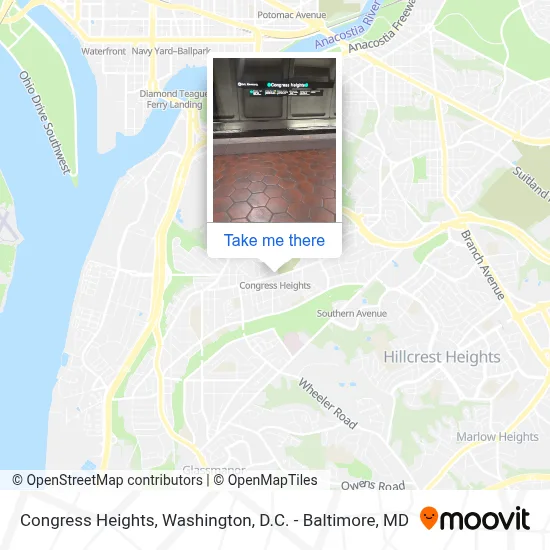 Congress Heights map
