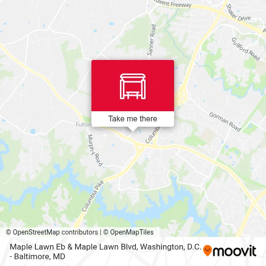 Maple Lawn Eb & Maple Lawn Blvd map