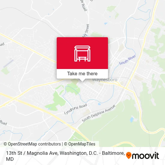 13th St / Magnolia Ave map