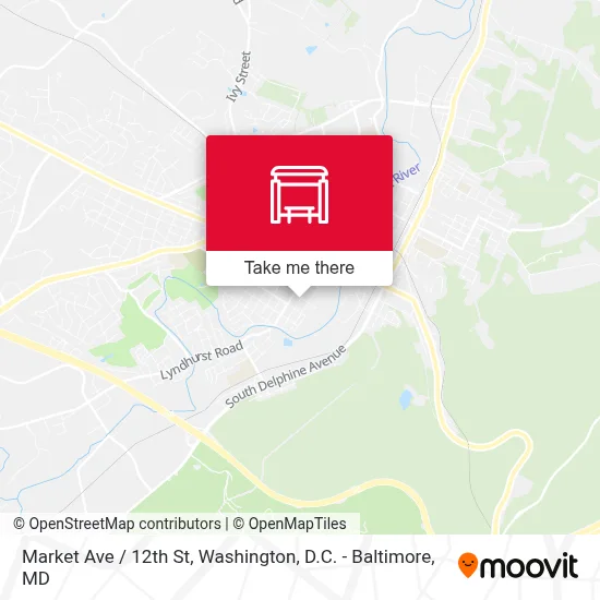 Market Ave / 12th St map
