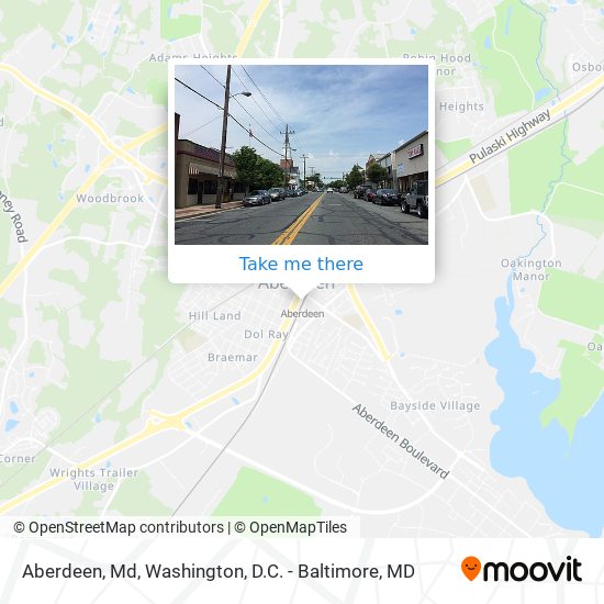 Aberdeen, Md map