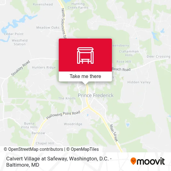 Calvert Village at Safeway map