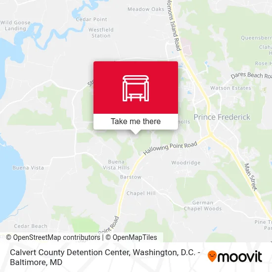 Calvert County Detention Center map