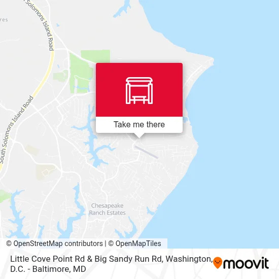 Little Cove Point Rd & Big Sandy Run Rd map