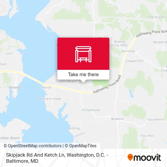 Skipjack Rd And Ketch Ln map