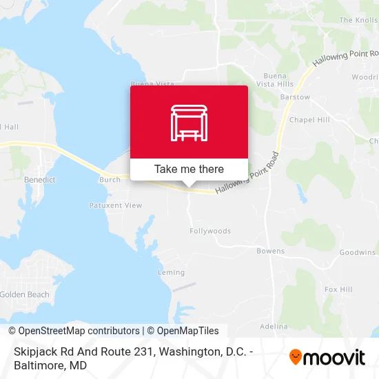 Skipjack Rd And Route 231 map