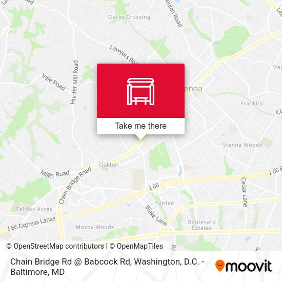 Chain Bridge Rd @ Babcock Rd map
