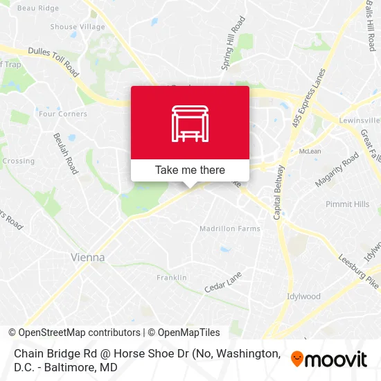 Chain Bridge Rd @ Horse Shoe Dr map