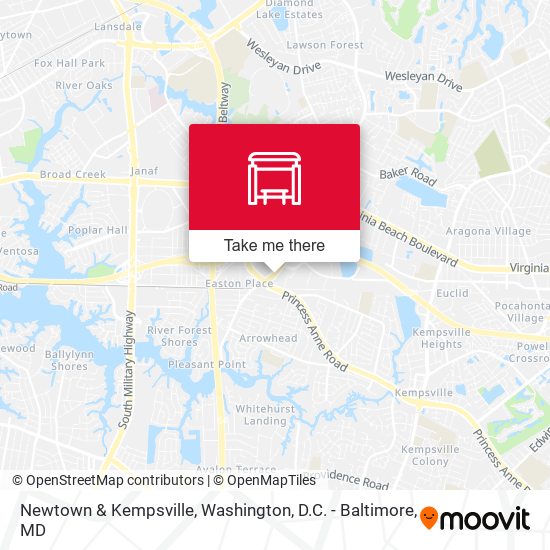 Mapa de Newtown & Kempsville
