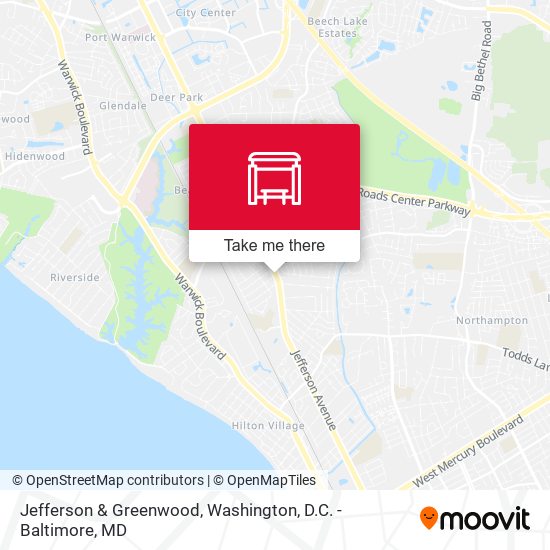 Jefferson & Greenwood map
