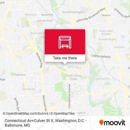 Connecticut Av+Culver St X map